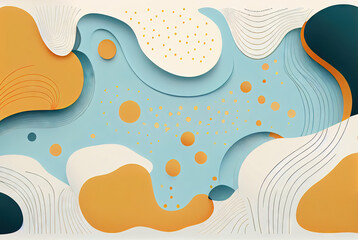 Fototapeta premium Abstract pastel color background created with AI
