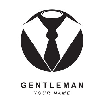 Work Suit Logo, Tuxedo Logo, Fashion Logo Design, Brand Fashion And Symbol Vector