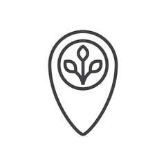 Garden Location Map Pin Icon