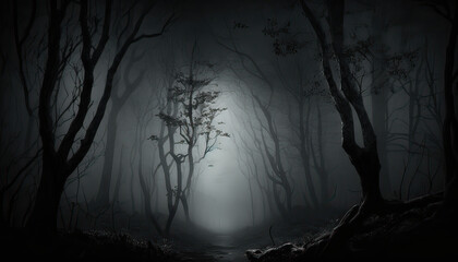 Obraz premium spooky halloween night