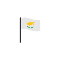 Cyprus independence day icon set, Cyprus flags icon set vector sign symbol