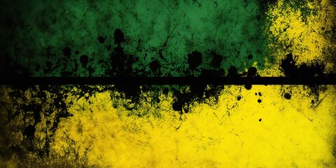 Yellow green abstract and rust background