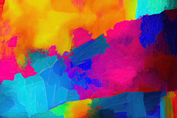 Fototapeta na wymiar abstract colorful background in watercolor style created with Generative AI technology