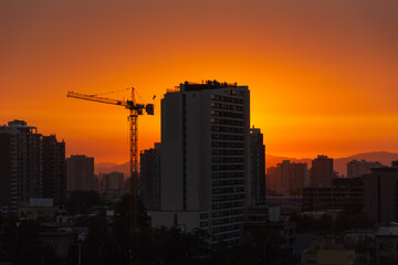 Fototapeta premium SUNSET in the City