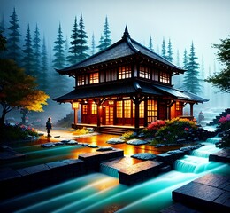 beautiful wooden houses