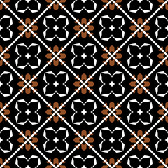 Fototapeta premium Geometric pattern. Seamless vector background. Ethnic graphic design 