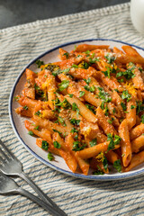 Homemade Vermouth Penne Pasta