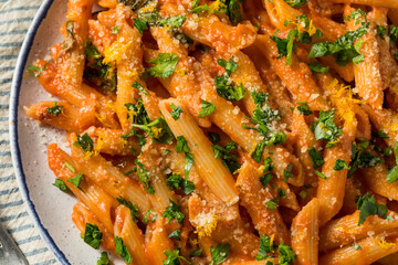 Homemade Vermouth Penne Pasta