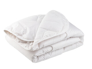 bed linen pillow and blanket made of quilted fabric with sewing and processing features