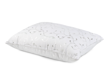 bed linen pillow and blanket made of quilted fabric with sewing and processing features