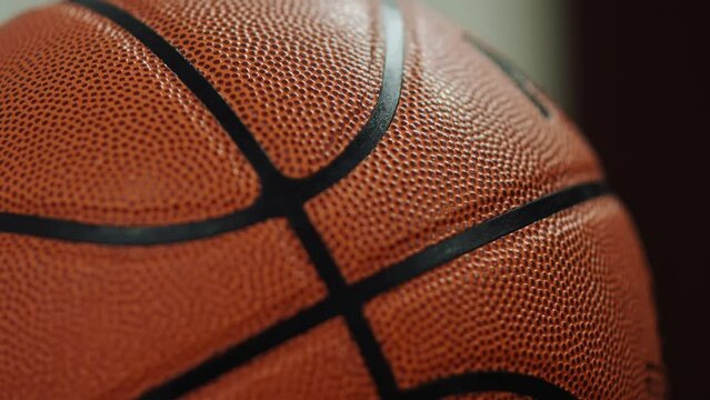 cinematic basketball ball close up