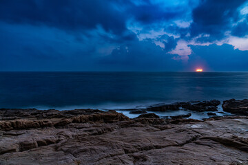 clouds over the sea