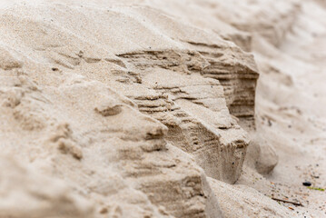 Erosion on the beach in Ustronie Morskie / Erozja na plaży w Ustroniu Morskim  - obrazy, fototapety, plakaty