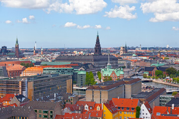 Obraz premium Aerial view of Copenhagen