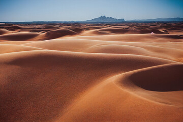Fototapeta na wymiar Vertical shot of beautiful desert Generative AI