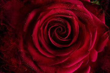 Red rose background