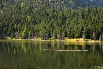 natural lake on the mountain