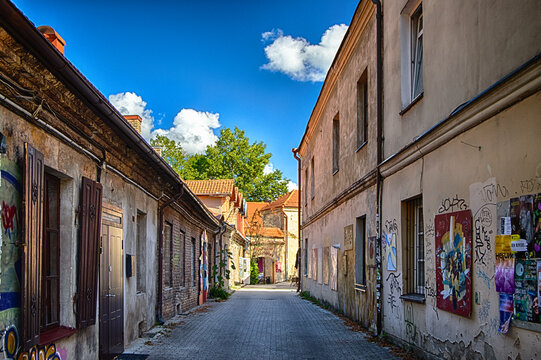 Vilnius. Streets in Uzupis.