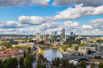 Fototapeta na wymiar Vilnius. Panorama of the New City..