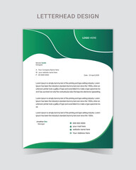 Clean and professional corporate company business letterhead template design with color variation,Elegant letterhead template design in minimalist style 