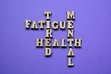 Mental Health, Tired, Fatugue, words