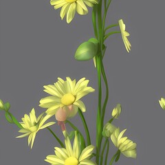 Naklejka premium Flowers created with generative ai technology