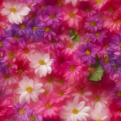 Obraz na płótnie Canvas Flowers created with generative ai technology
