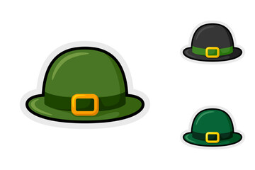 Note sticker set with Leprechaun Hat