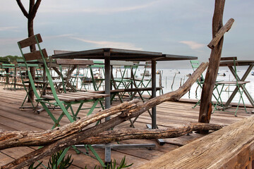 A rustic bistro by the sea
