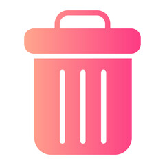 delete gradient icon