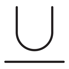 underline line icon