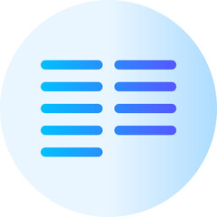 Obraz premium columns gradient icon