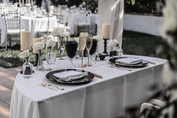 wedding table setting