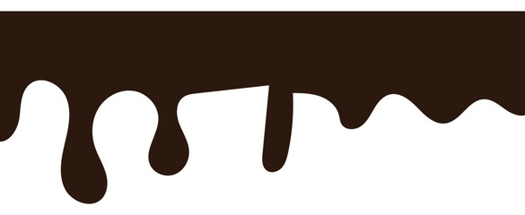 Chocolate drops background. Vector illustration.	