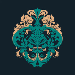 Damask Baroque Ornament