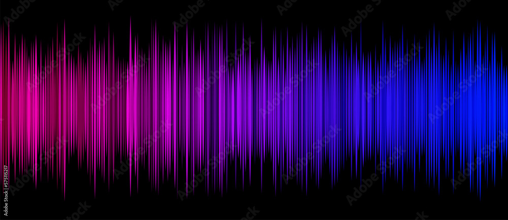 Poster colorful blue and purple colors gradient with vertical stripes. vector illustration with random line