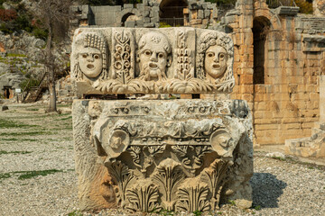 detail of the facade of basilica