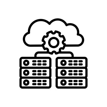 Distributed Database icon in vector. Logotype