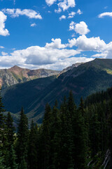 Views hiking in the San Juan Mountain range in southern Colorado.