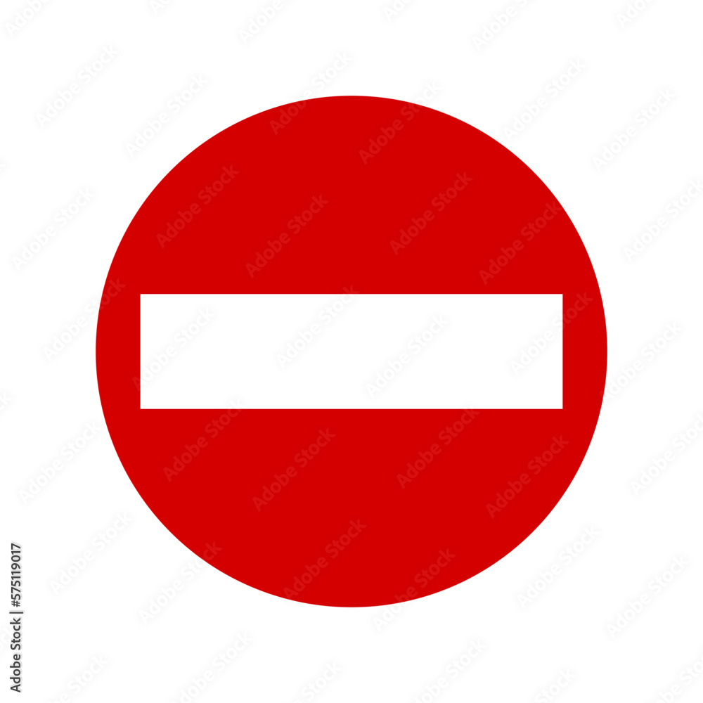 Poster round sign set with enter here and do not enter or closed icons. vector image.