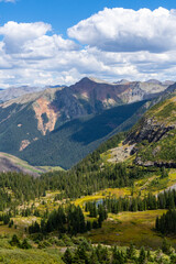 Views hiking in the San Juan Mountain range in southern Colorado.