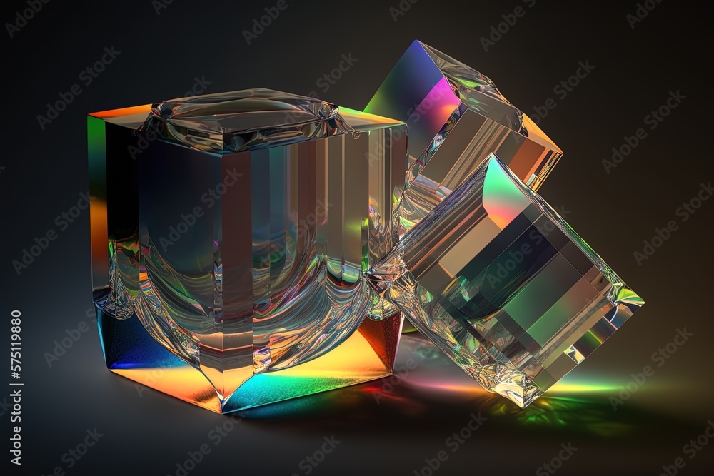 Poster the sparkling prisms of requests come true generative ai