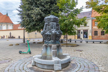 Kaunas. Fountain well of happiness.