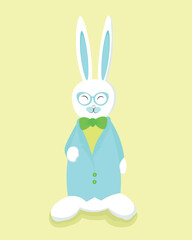 easter bunny with egg