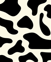 Fototapeta premium Doodle abstraction for wallpaper design. Vector Illustration with black spots on a white background