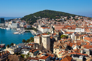 Split, Croatia. Urban landscape in summer. 