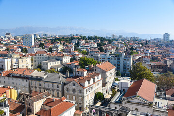 Fototapeta na wymiar Split, Croatia. Urban landscape in summer. 