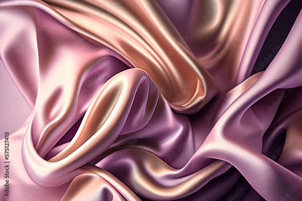 Poster colored silk surface with folds. abstract background. textile surface with waves and wrinkles. creat