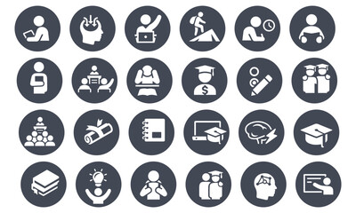 Advanced Education Icons vector design