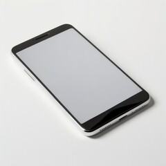 Smartphone with blank white screen for mockup